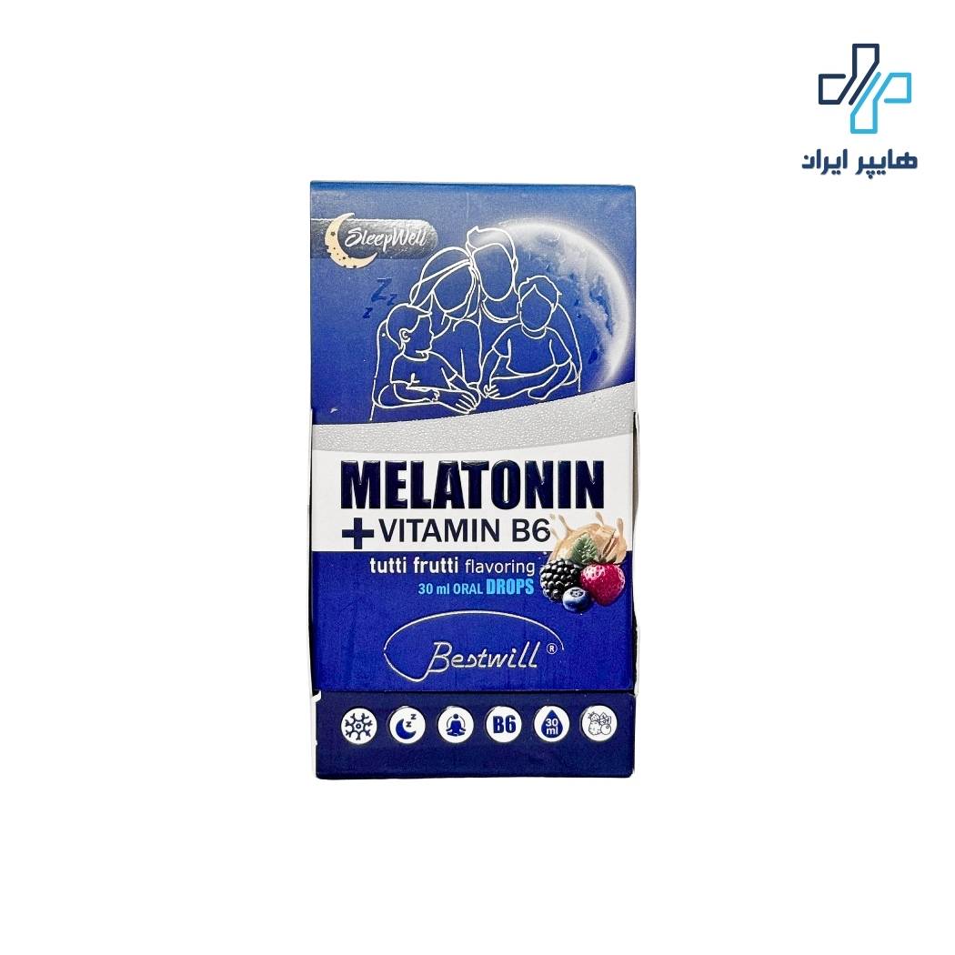 قطره ملاتونین و ویتامین B6 بست ویل