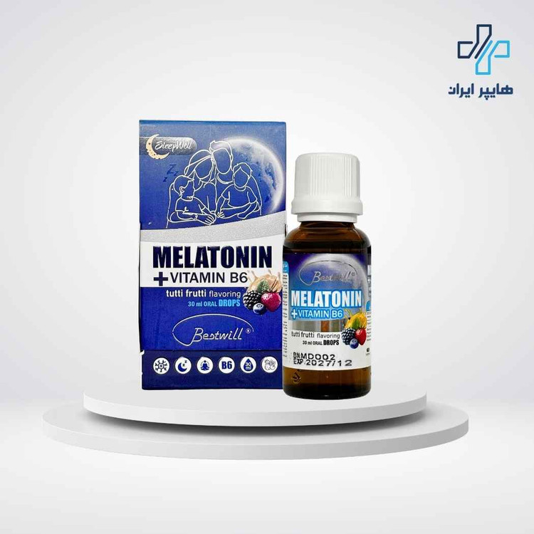 قطره ملاتونین و ویتامین B6 بست ویل